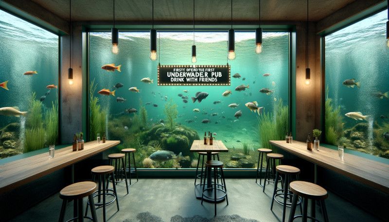 Otwarcie pierwszego w Newcastle podwodnego pubu nad rzeka Tyne: Pływaj z Rybami, Pij z Przyjaciółmi!